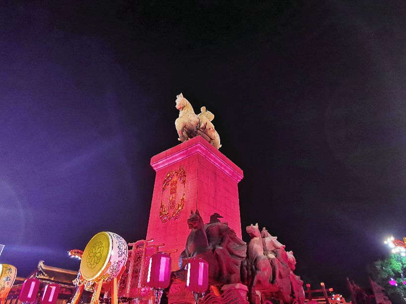 大唐不夜城夜景手机拍摄,大唐不夜城手机能拍出什么效果