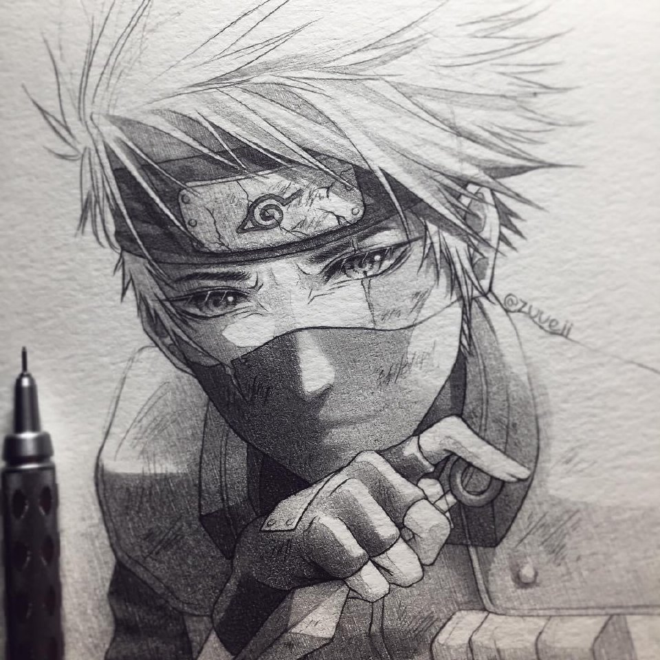 一支笔画真人的眼睛,一笔一笔画动漫人物绘画