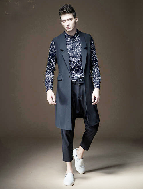 秋季马甲怎么搭配男,初秋最潮搭配马甲裙穿搭技巧