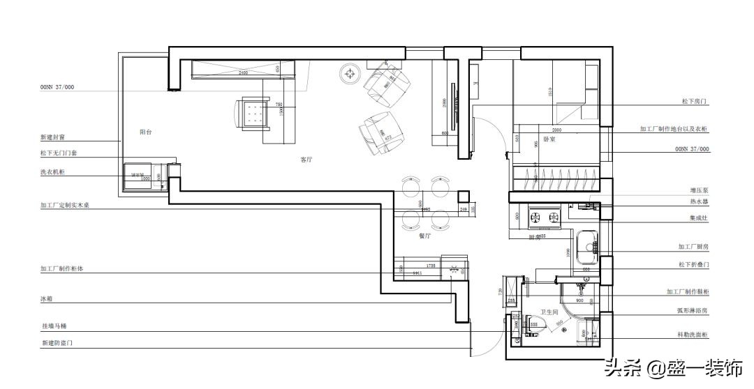 赏案例丨IT独居男士的幸福家每1㎡都安排的明明白白