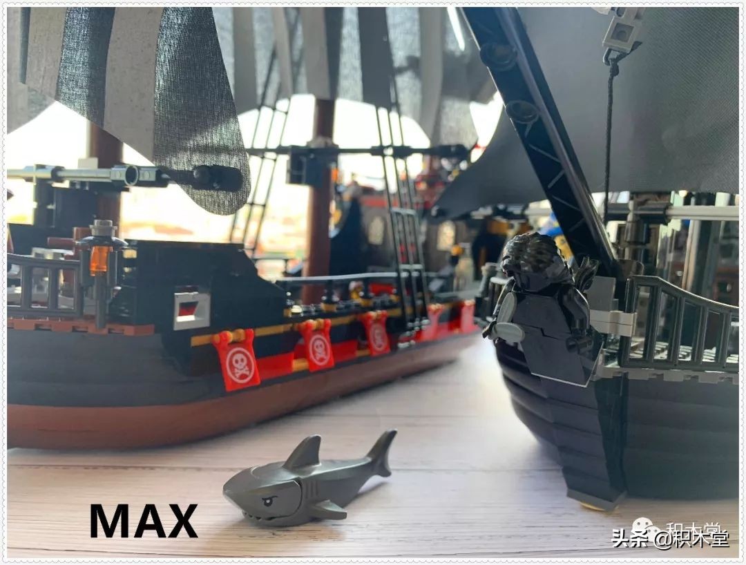 「虚测评」哲高积木QL1801海盗船之骷髅冒险号