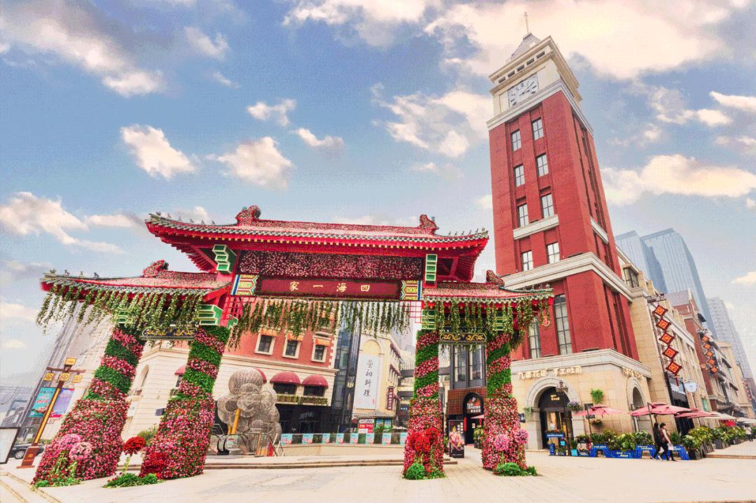 西安最新的街区,西安的国潮风格街区