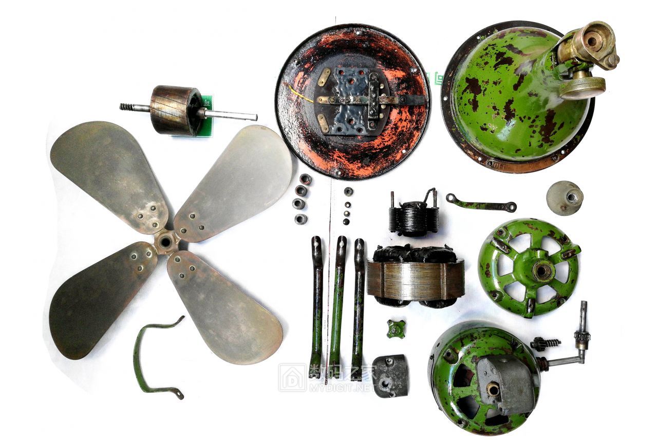 翻新老式古董电风扇,修复老古董风扇