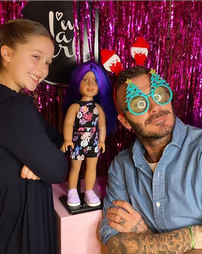 贝克汉姆对小七的宠爱图片,贝克汉姆宠小七故事