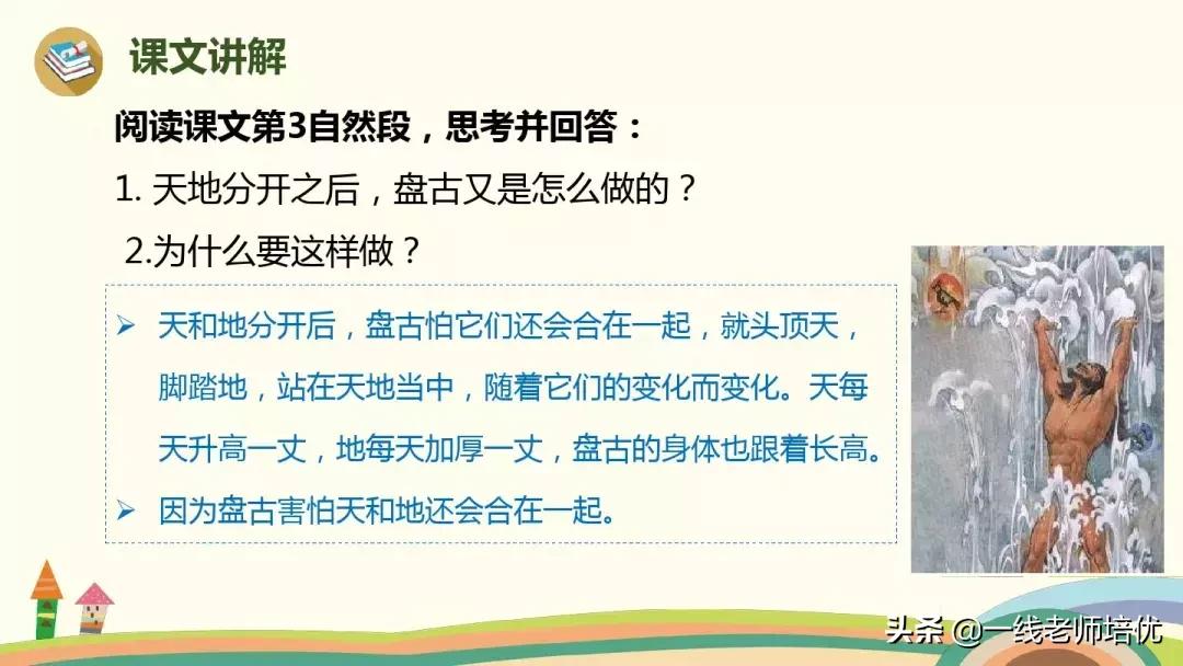 四上语文盘古开天地课文讲解视频,四年级上册12课盘古开天地动画片