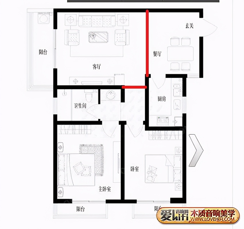 5.1家庭影院音响摆放,家庭影院音响摆位