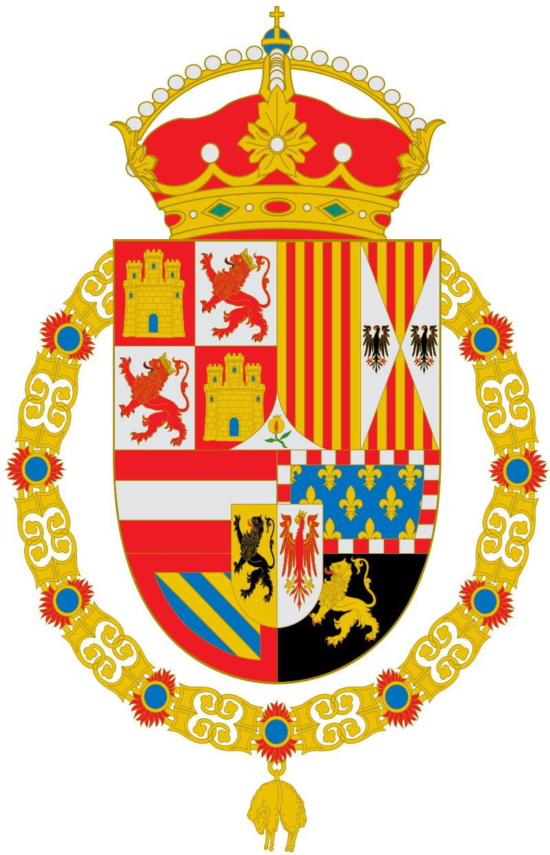 历史上的卢森堡国徽,历史上的西班牙国徽