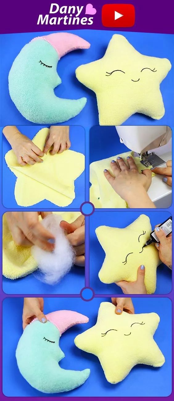 家里的玩偶、抱枕统统不用买，两块布就能缝，布艺手工附教程