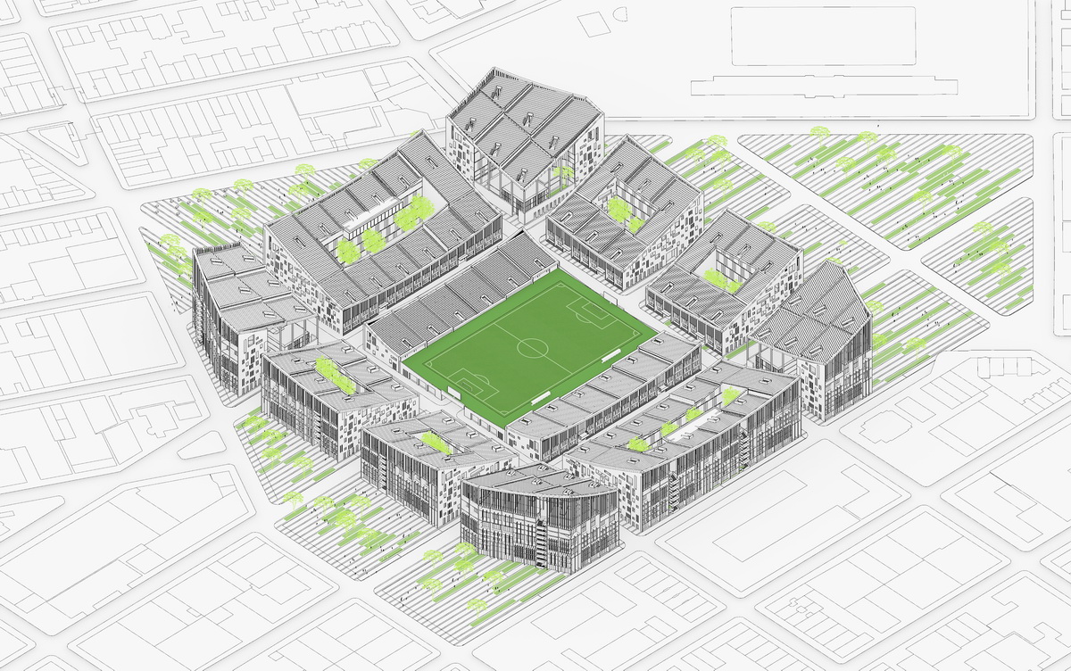 都会球场,都会社区