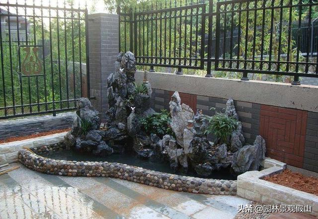 泡沫假山鱼池制作方法,假山流水喷泉鱼池制作