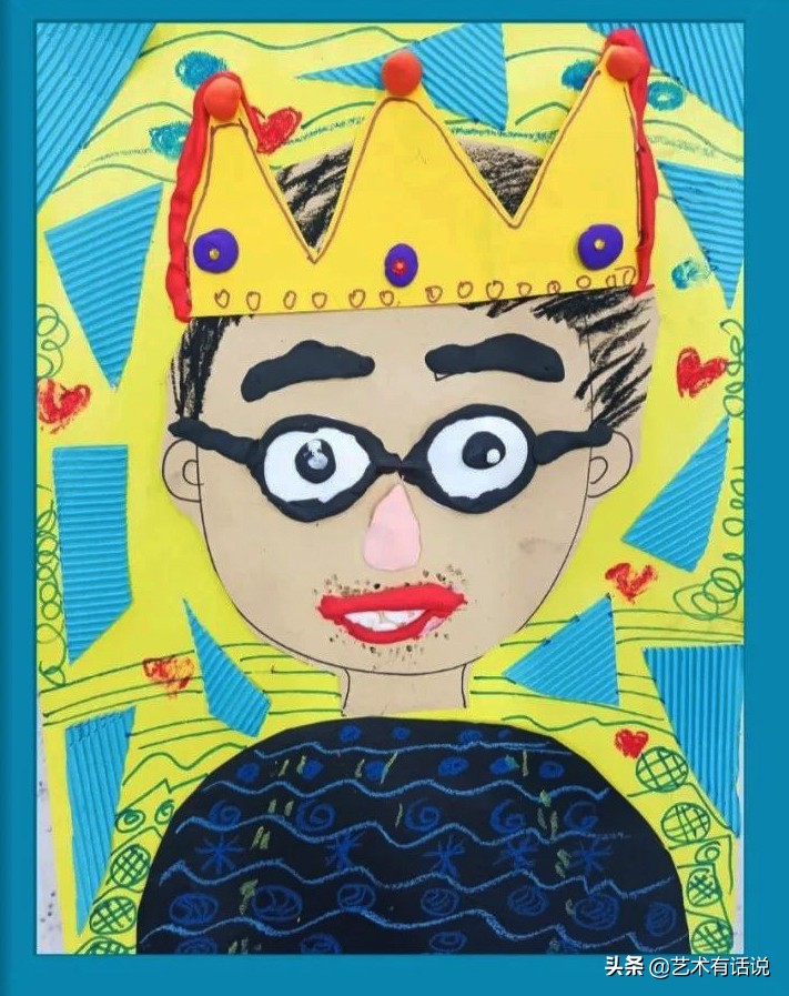 美术绘画创意父亲节,父亲节沉稳有爱的绘画素材