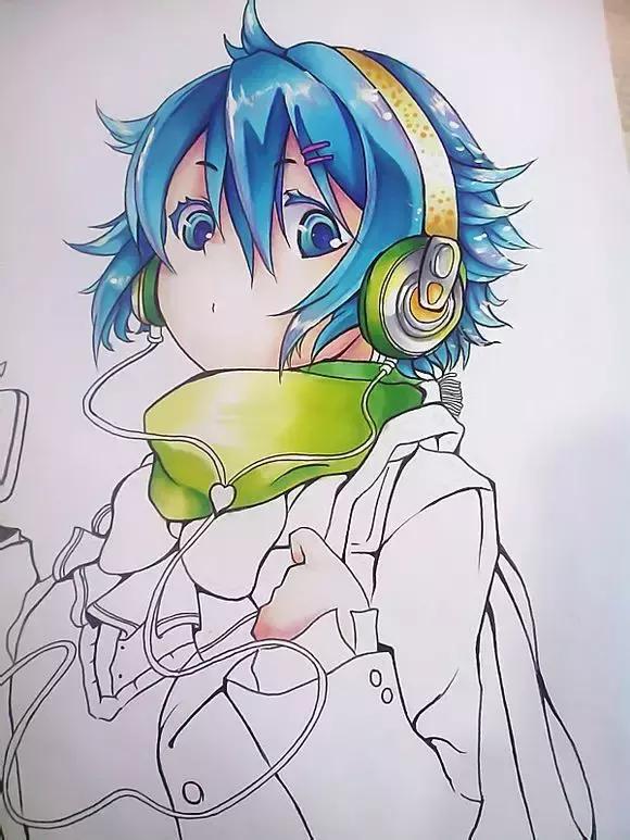 超详细马克笔教程，教你一步一步用马克笔手绘二次元教程！