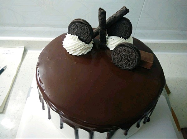 巧克力淋面蛋糕做法不用托盘,吃星空巧克力蛋糕淋面慕斯