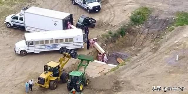 无人机视频显示，疫情期间囚犯在纽约无人岛大量埋葬尸体