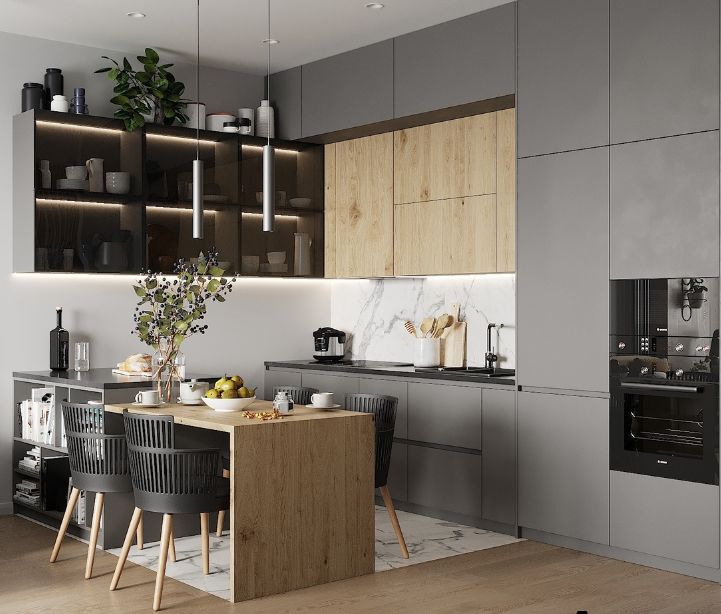 无把手橱柜好看吗,无把手橱柜柜门做法