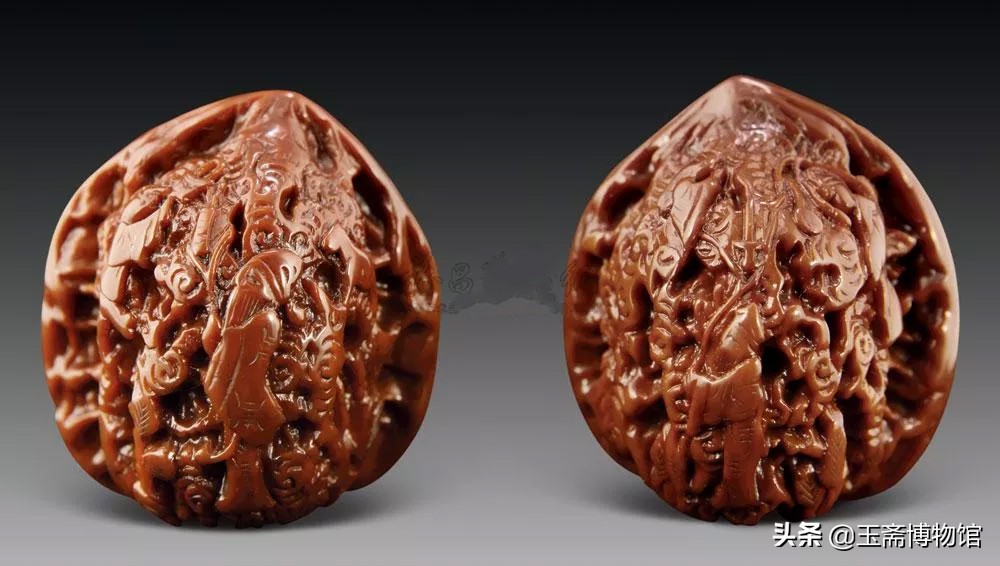 微雕正圆十二金钗核雕,核雕大师微雕作品