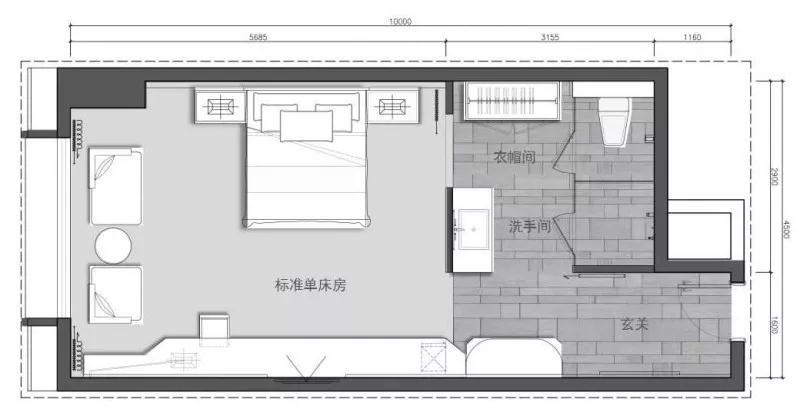 主题酒店30个房间怎么设计好,酒店标间和套房房间设计方案