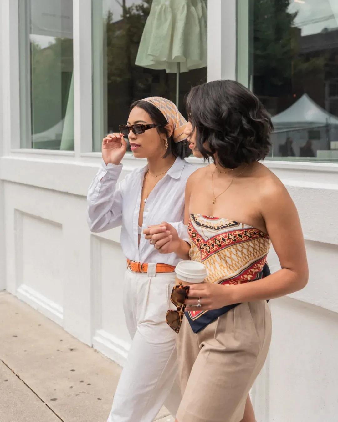 长丝巾古装系法3米长1.5米宽丝巾,长条丝巾配衬衣的系法简单又漂亮