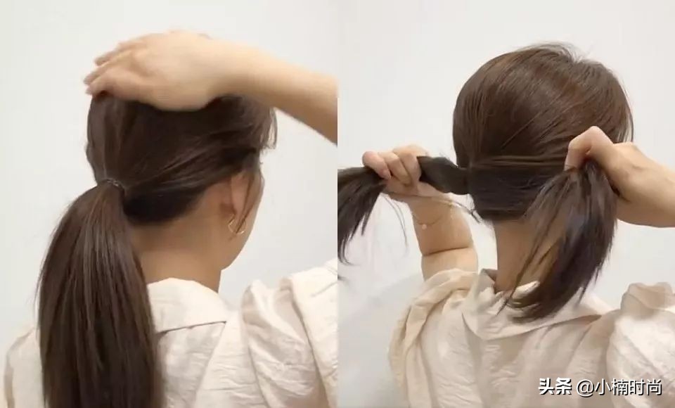 发型师扎马尾手法,发型师教你怎么编发视频