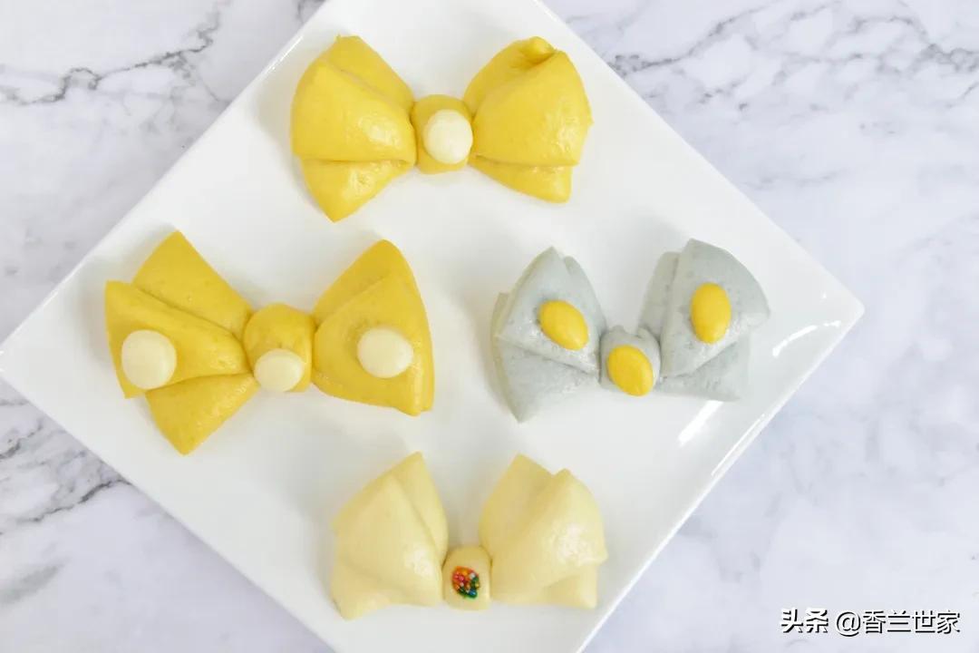 自然开花奶香开花馒头教程全过程,双层玫瑰花馒头教程全过程