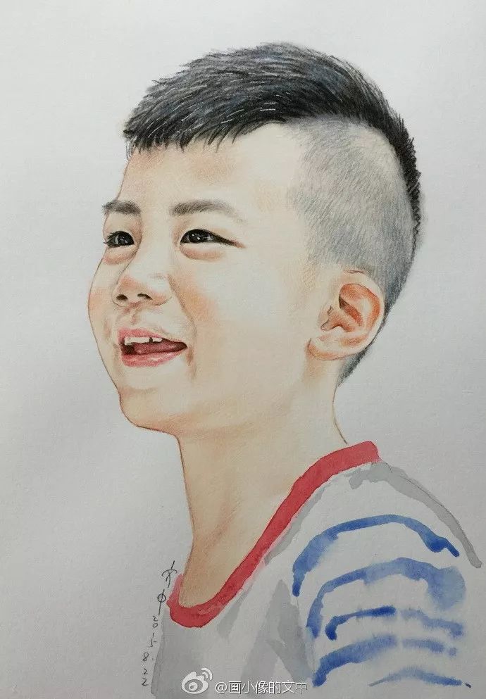 比起打印画，美院毕业的他，笔下这种彩铅水彩画才好看哭了~