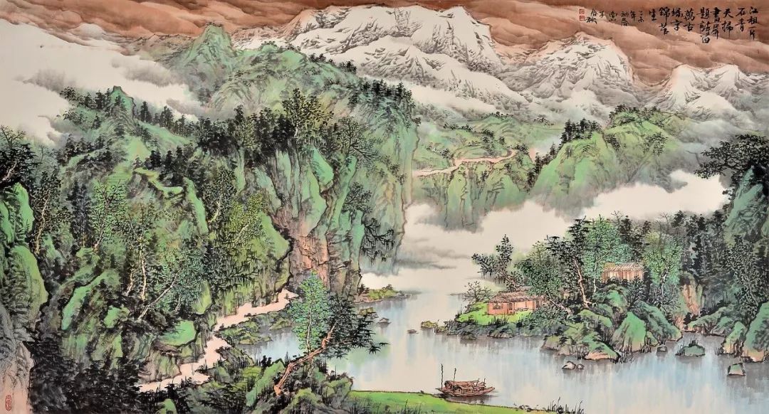 客厅挂什么山水画好,客厅挂什么山水画最好