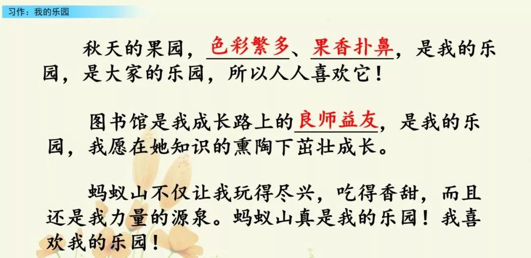 部编版四下习作我的乐园教材分析,我的乐园作文四年级400字范文院子