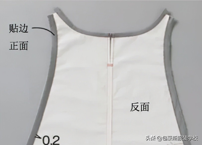 前后双面系带围裙效果附图纸,宝宝前后双面系带围裙