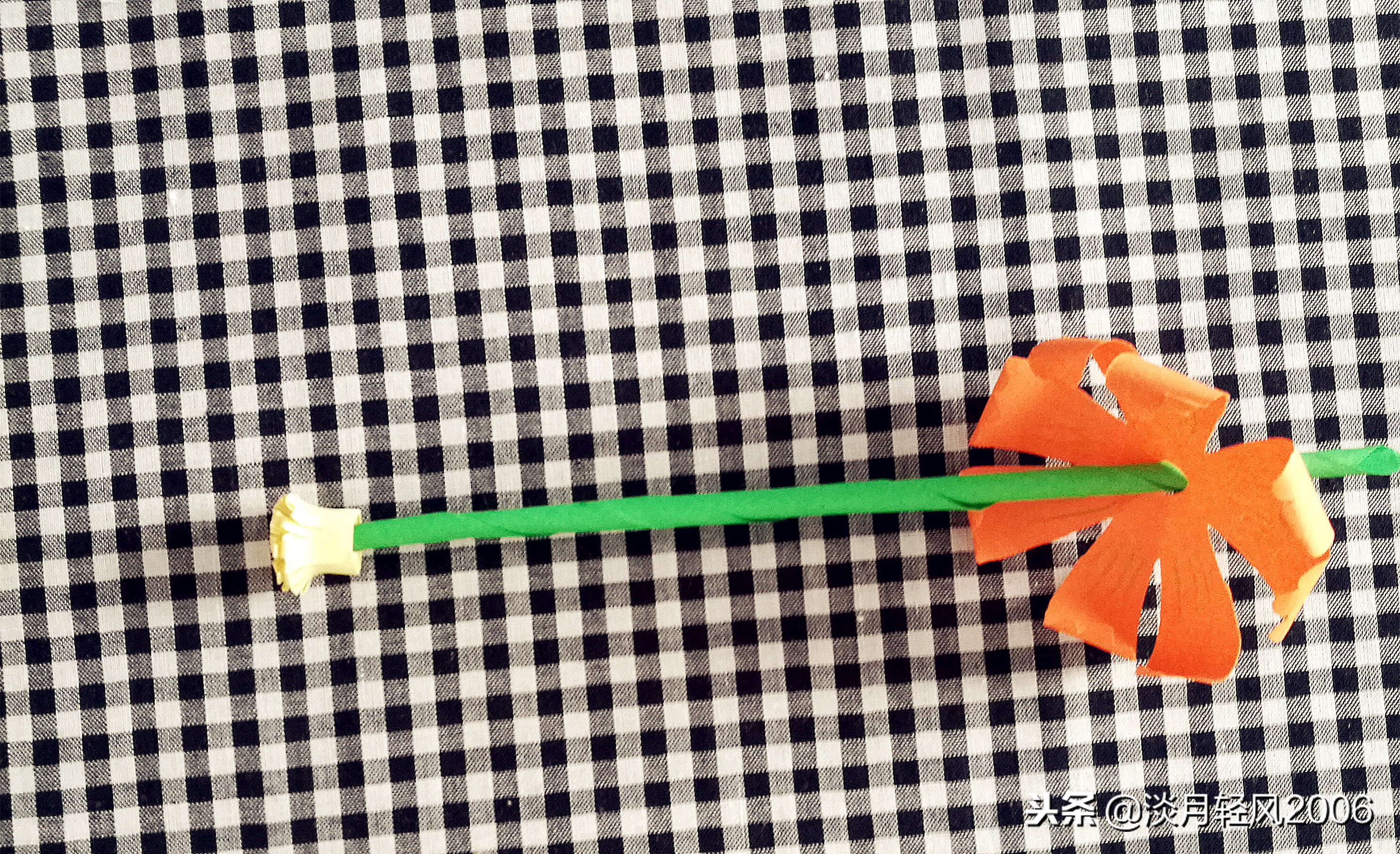 卡纸手工制作花朵最简单的做法,儿童卡纸手工制作花简单