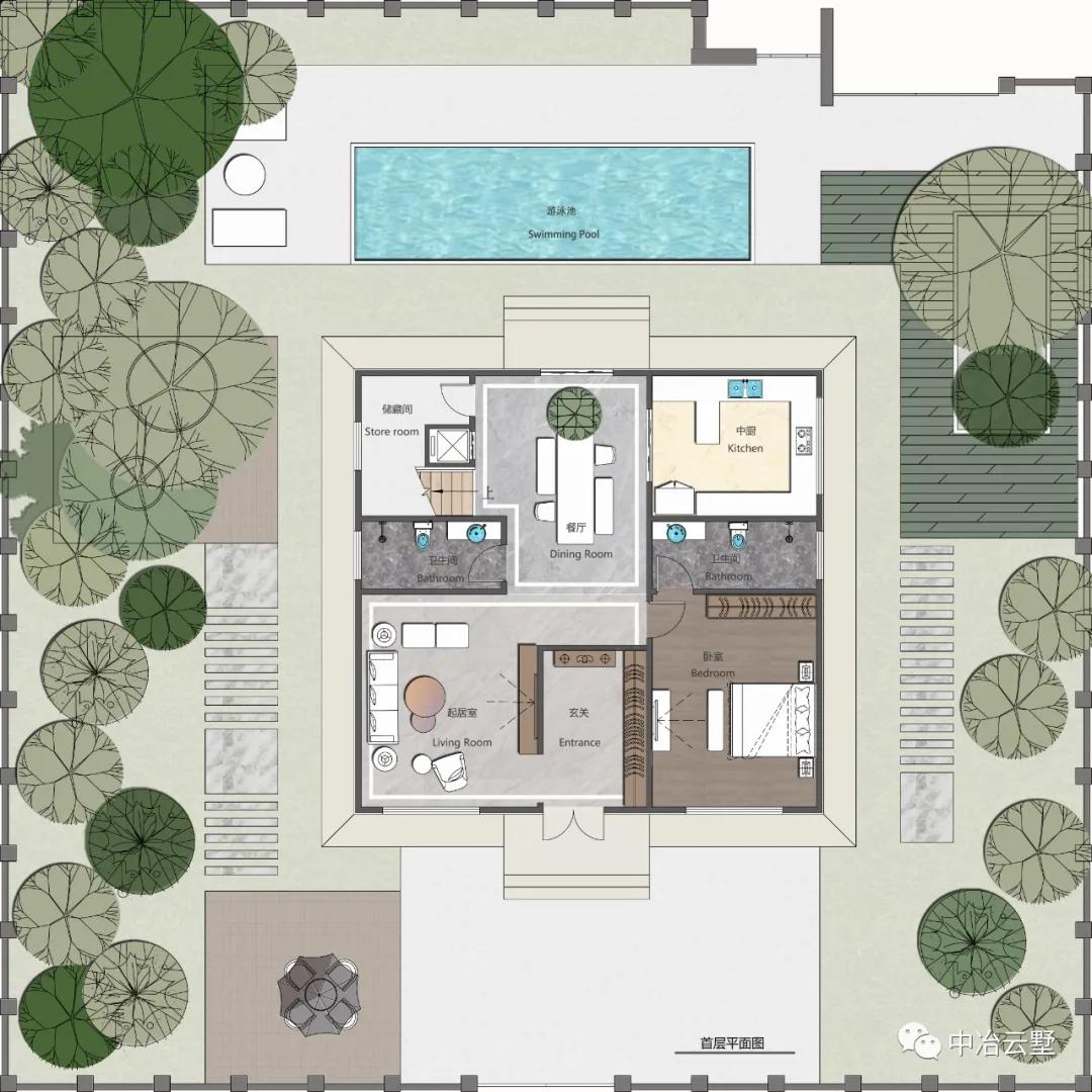 中冶云墅丨枫丹雅樾·美式风格别墅，优雅、悠闲舒适