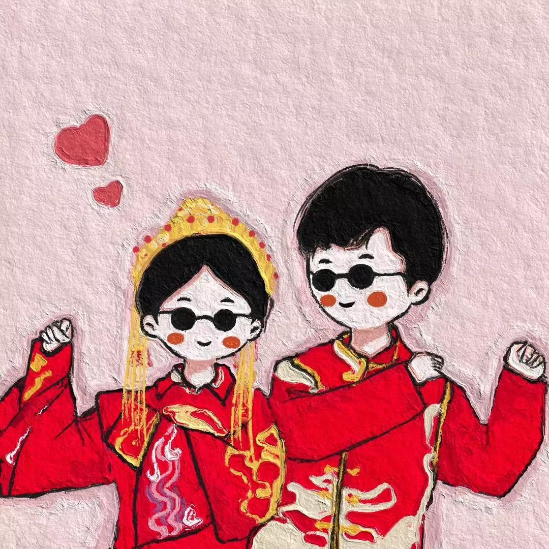 卡通头像油画,油画鸡头像