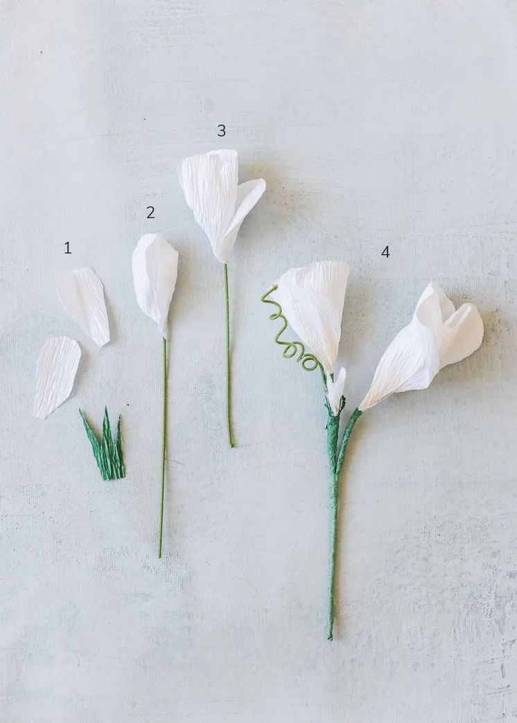 皱纹纸diy手工花朵,手工制作皱纹纸立体花