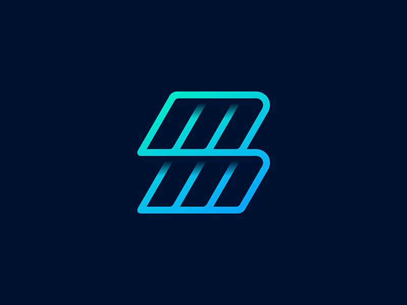 有科技感的小马图形设计logo,用m和x设计一款科技感logo