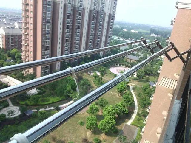 晾衣杆防风晾衣神器,晾衣杆再也不用花钱买了