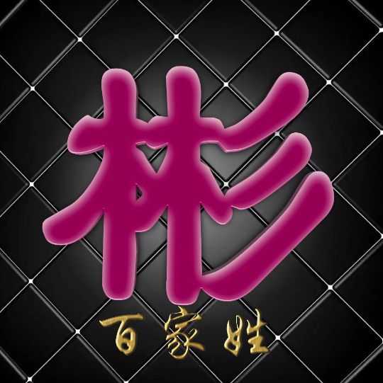 富有艺术性的百家姓字体,黑体字体设计百家姓