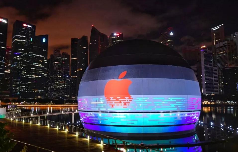 小型苹果店装修,苹果水上直营店