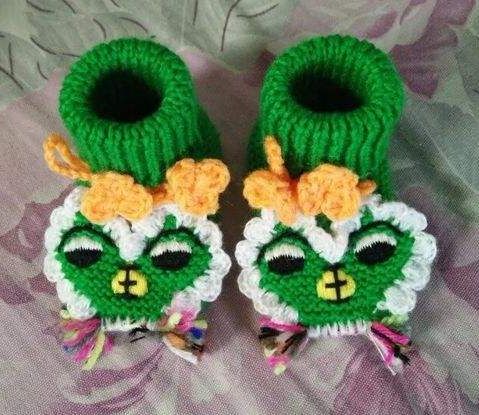 织42-43码毛线鞋全部视频教程,宝宝毛线鞋最新款式全教程