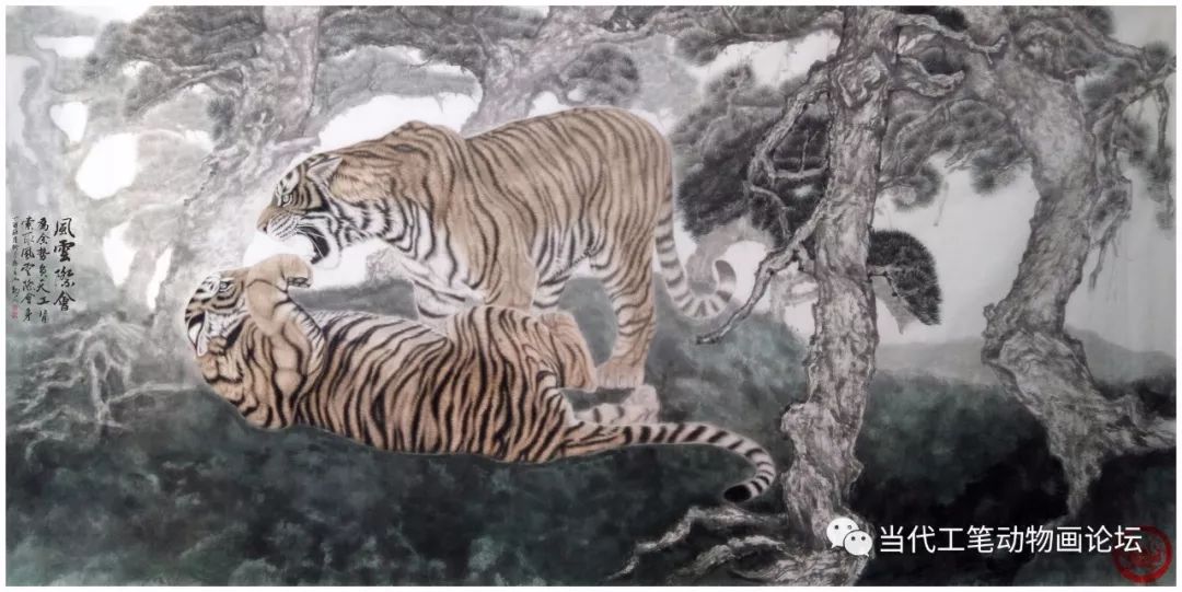 免费学工笔画,最全的画虎技法收集