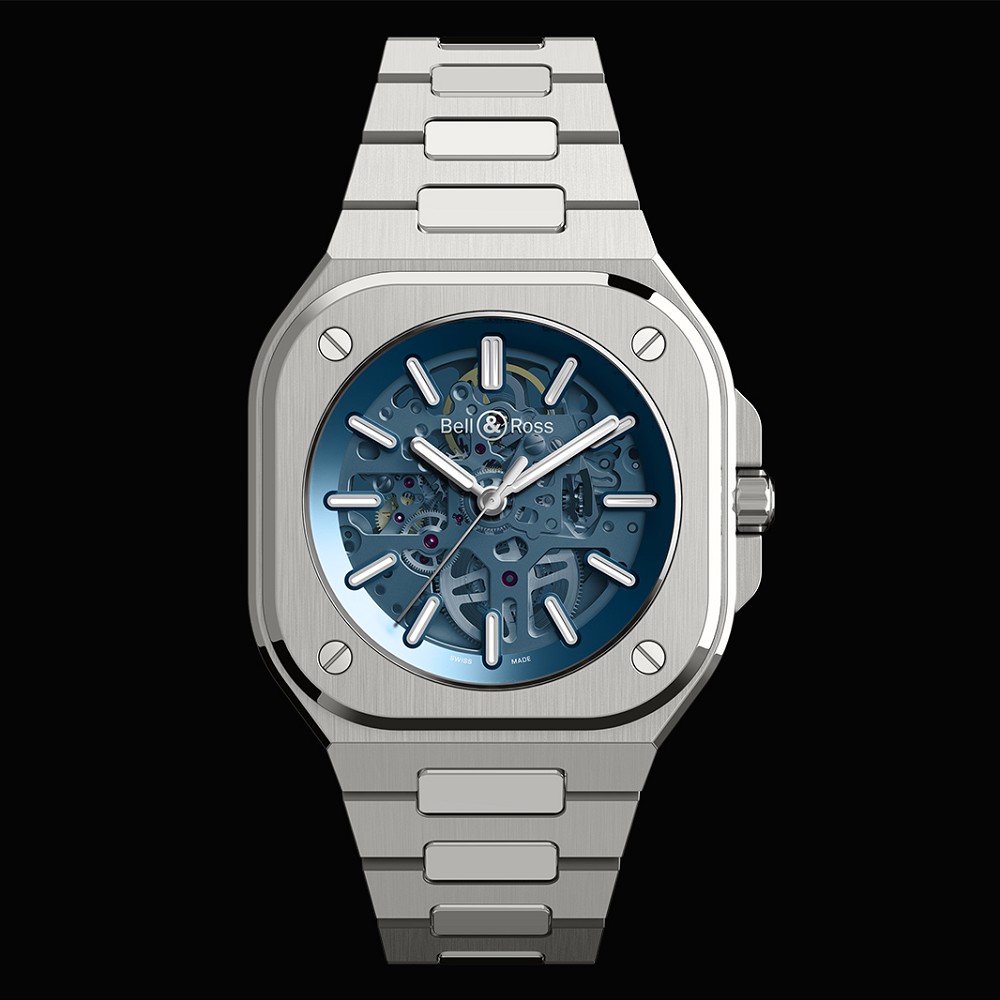 『新表』BellRoss推出BR05SkeletonBlue蓝色镂空腕表
