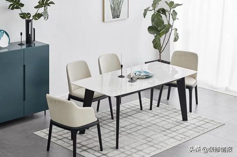 轻奢大理石餐桌推荐,别致的天然大理石餐桌