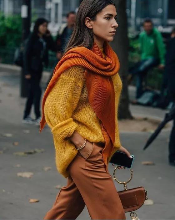 爱马仕什么颜色好搭配,高级配色爱马仕橙色配白色