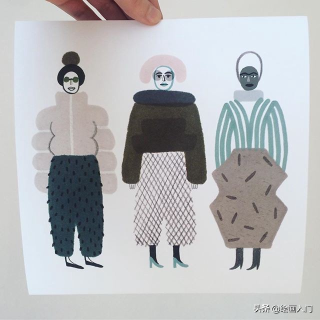 关于《童年》的插画作品,童年我和姥姥手绘插画