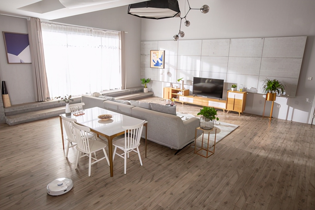 清易智慧集尘扫拖机器人h30plus,清易集尘扫拖机器人h30plus白色