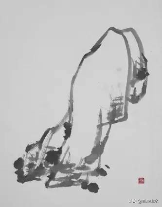 石头的画法配色,石头的几种画法