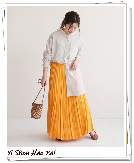 亚麻长半身裙如何搭配,亚麻裙半身裙怎么搭配上衣