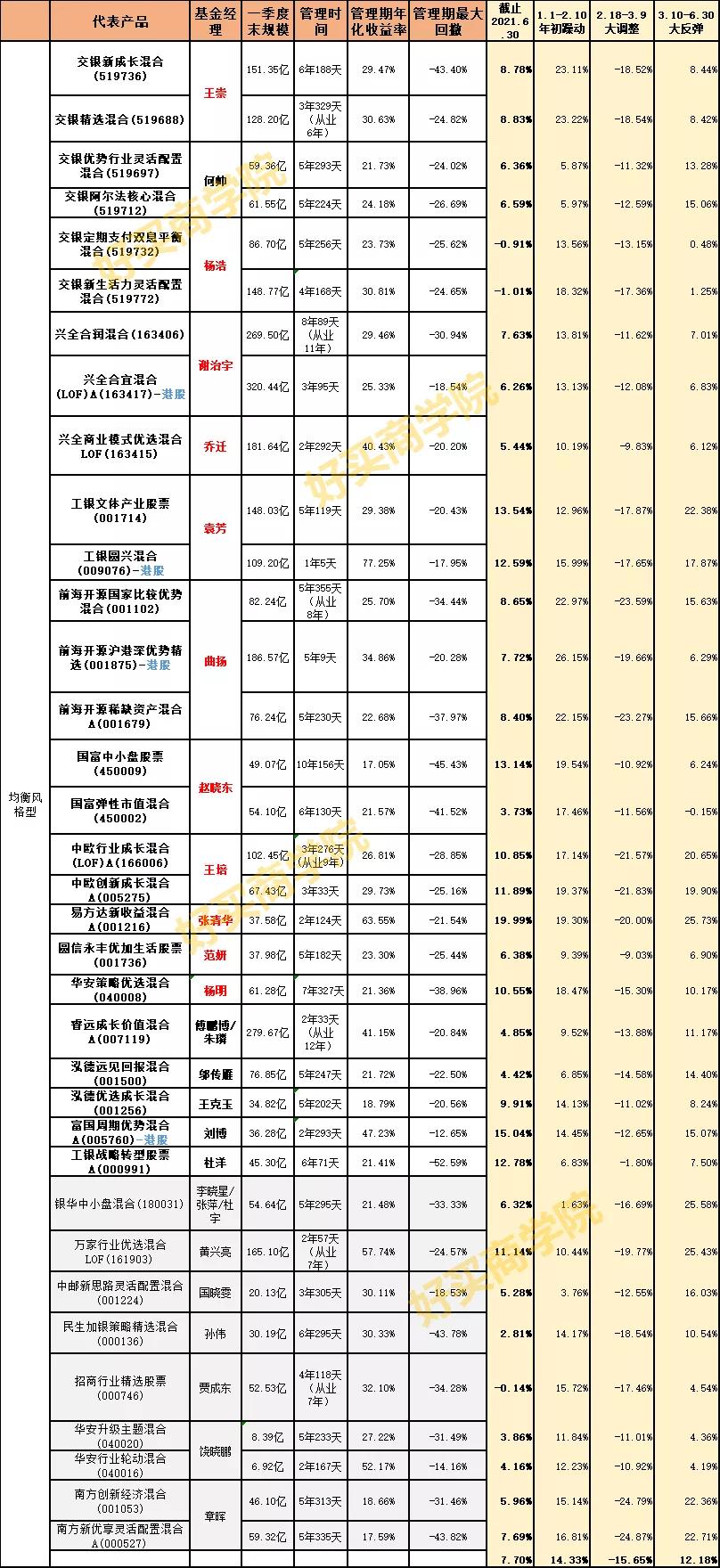 34股+30债的2021年上半年复盘：排行榜上的基金，要不要追？