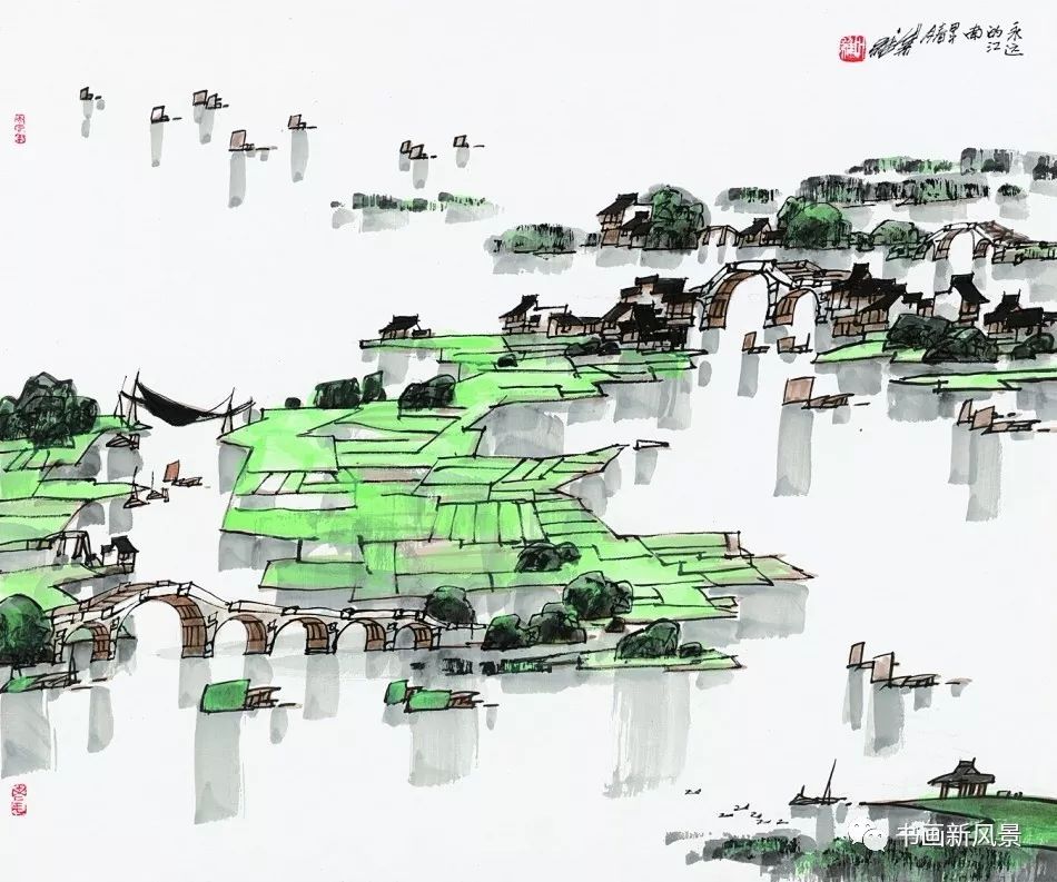 美到窒息的江南山水,中国风江南山水