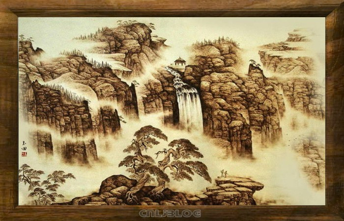 教你画画侧脸,烙画美图