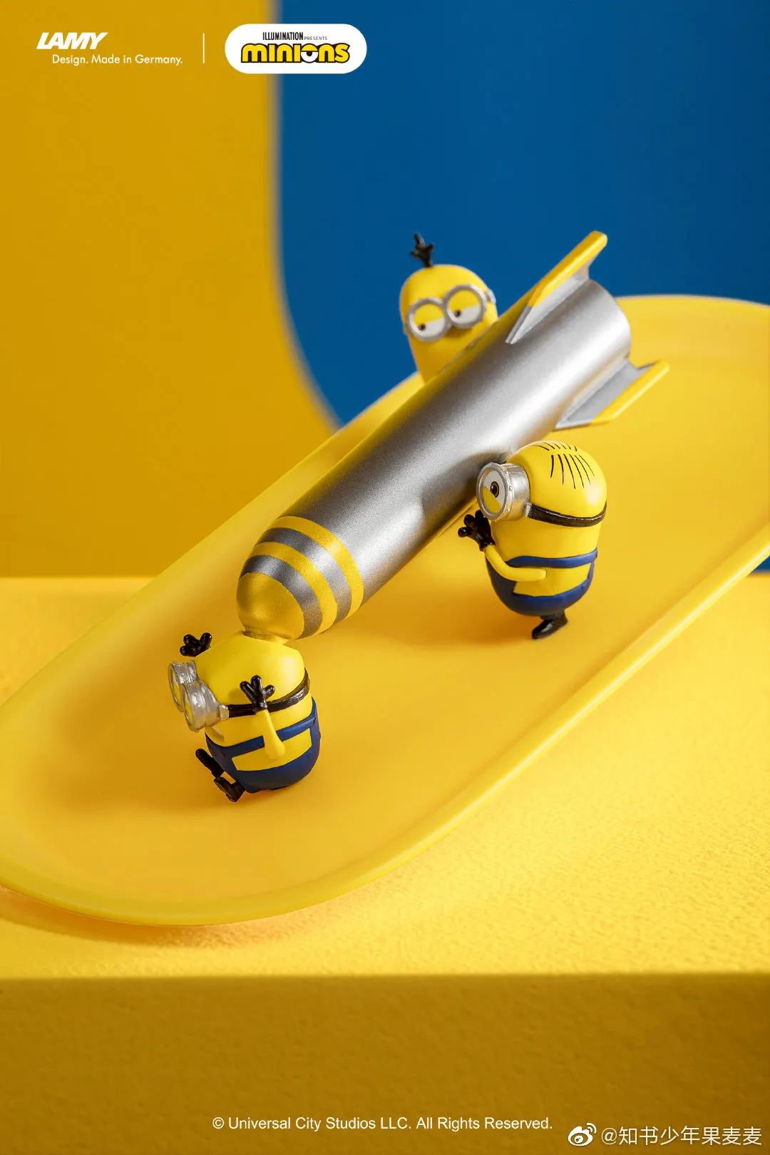 凌美环球影城联名钢笔,环球影城小黄人联名手办