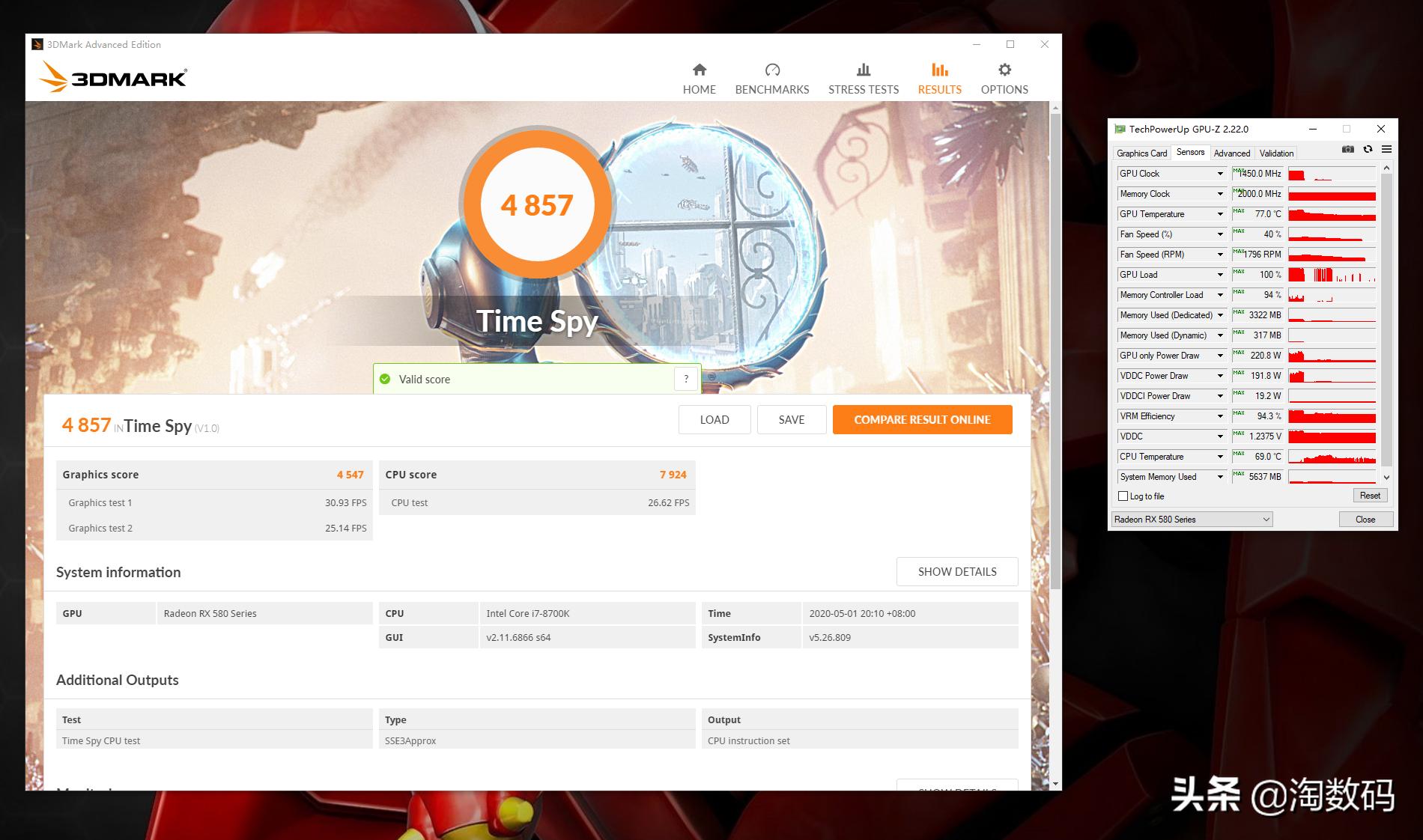 矿圈挚爱：蓝宝石RX5808GB超白金OC限量版，清理翻新测试晒个单